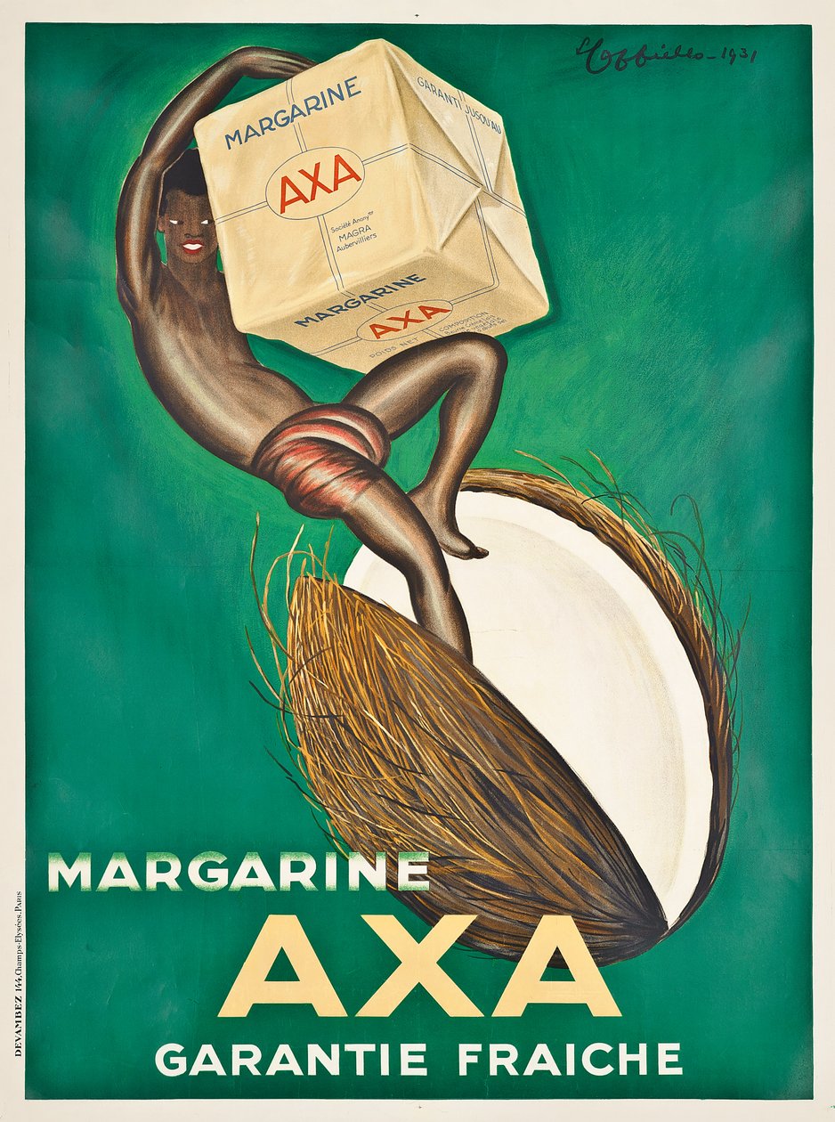 إعلانات الملصقات Axa margarine ، 1931 بواسطة ليونيتو كابيلو