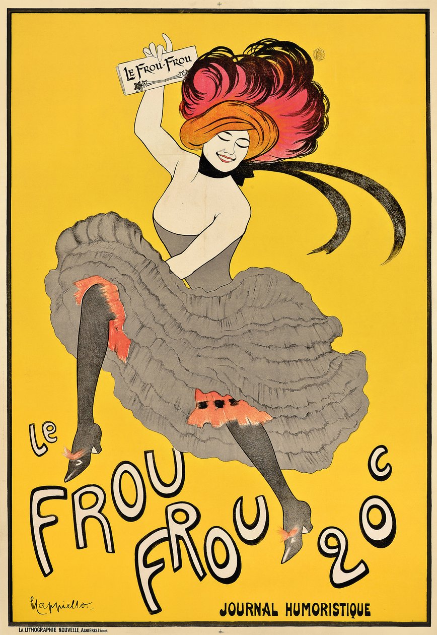 ملصق إعلاني للمجلة الفرنسية "Le Frou Frou" ، 1899 بواسطة ليونيتو كابيلو