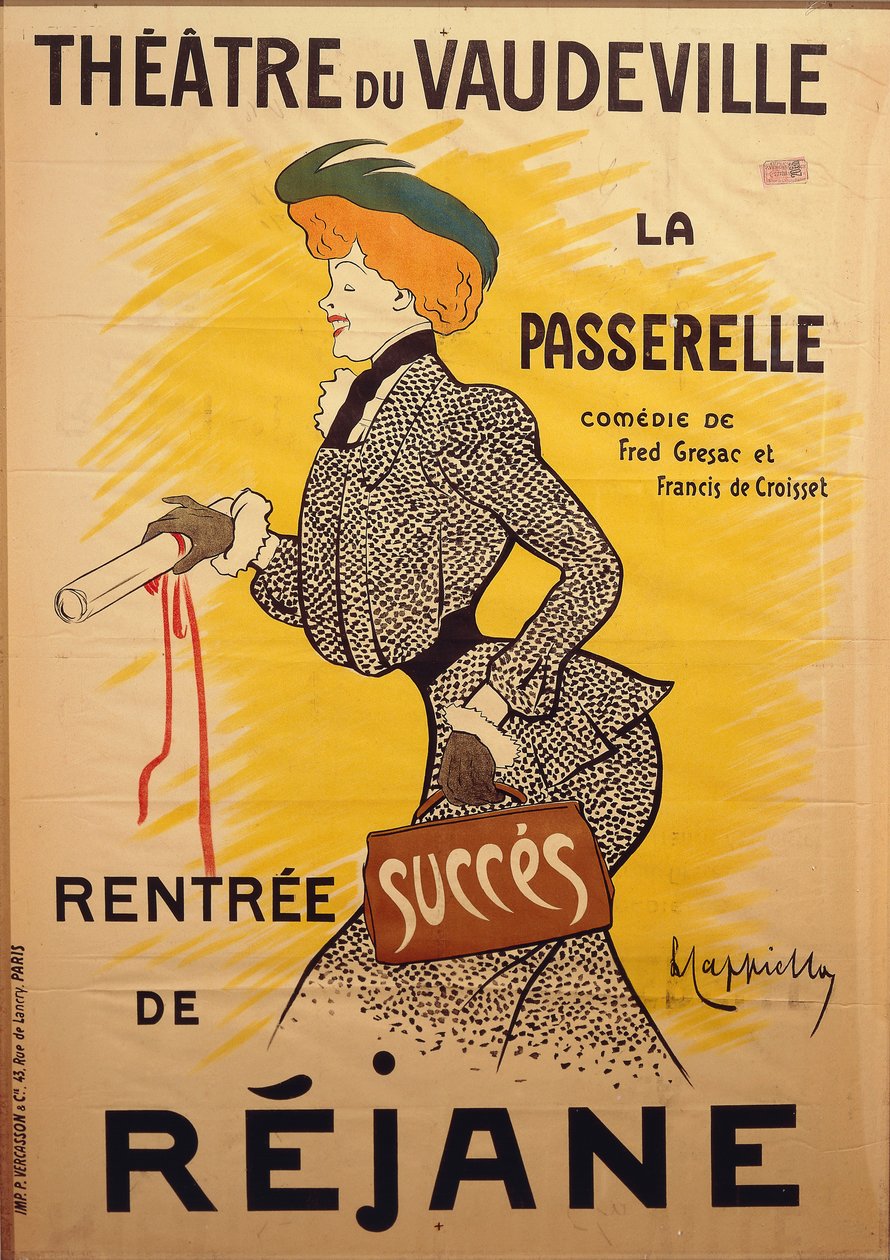 مسرح دو فودفيل: La Passerelle ، بقلم ليونيتو كابيلو (1875-1942) ، رسم توضيحي بواسطة ليونيتو كابيلو