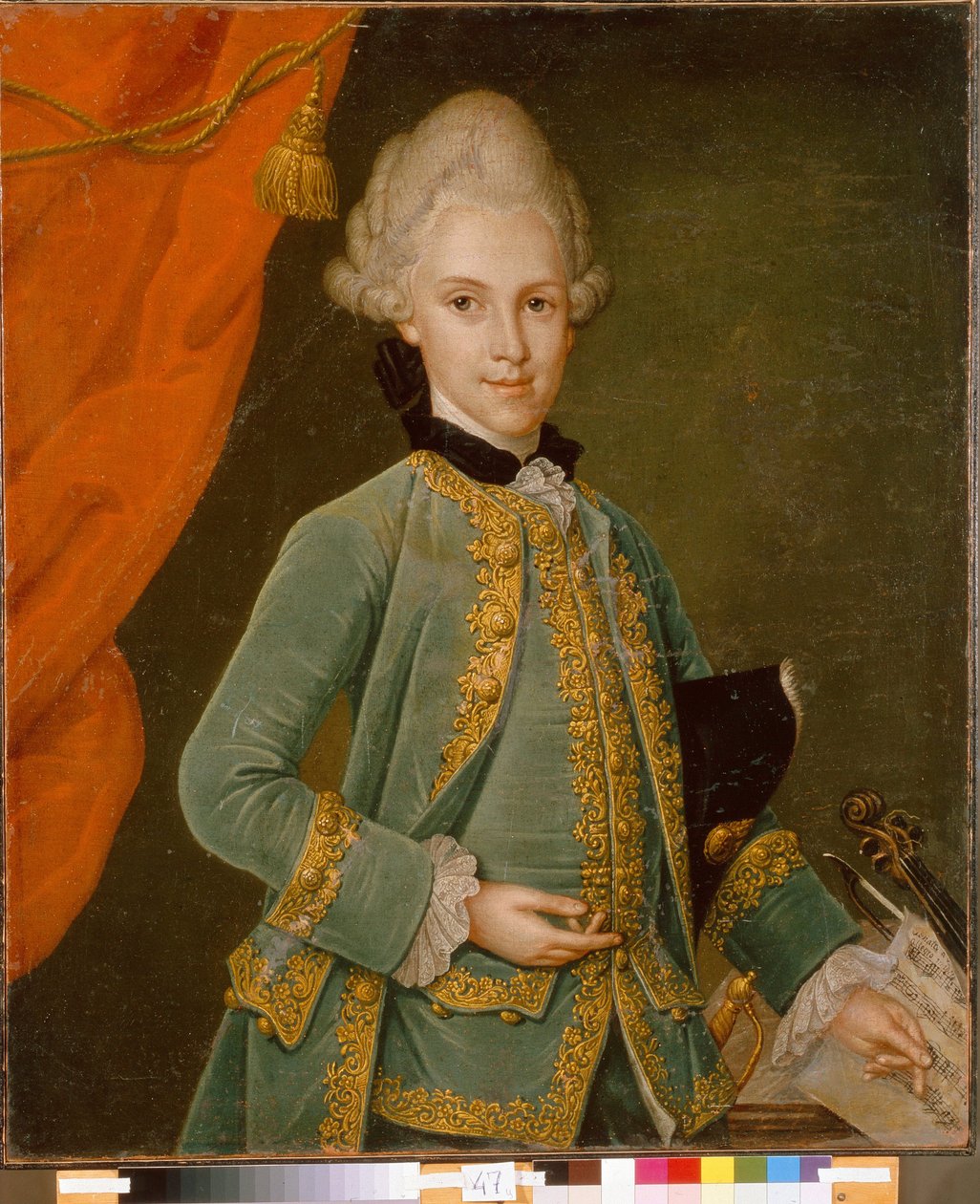 صورة للكونت كارل جوستاف فون سيمولين (1715-1777). لوحة ليونارد شورر (1715-1777) ، زيت على قماش. الفن الألماني بواسطة ليونارد شورر