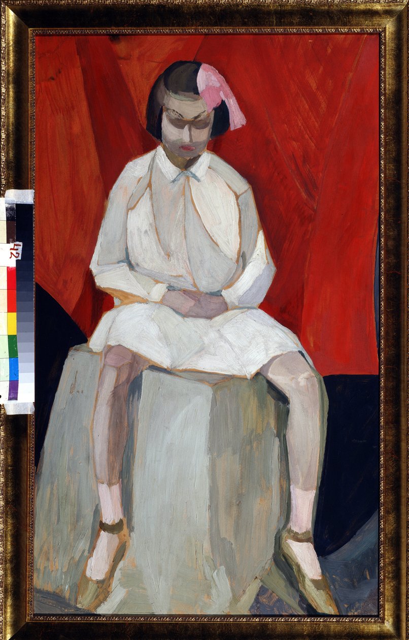 "La petite filet sir un tsube" Peinture de Leonid Terentiyevich Chupyatov (Chupiatov) (1890-1941) 1920 environ Collection prive بواسطة ليونيد تيرينتليفيتش تشوباتوف