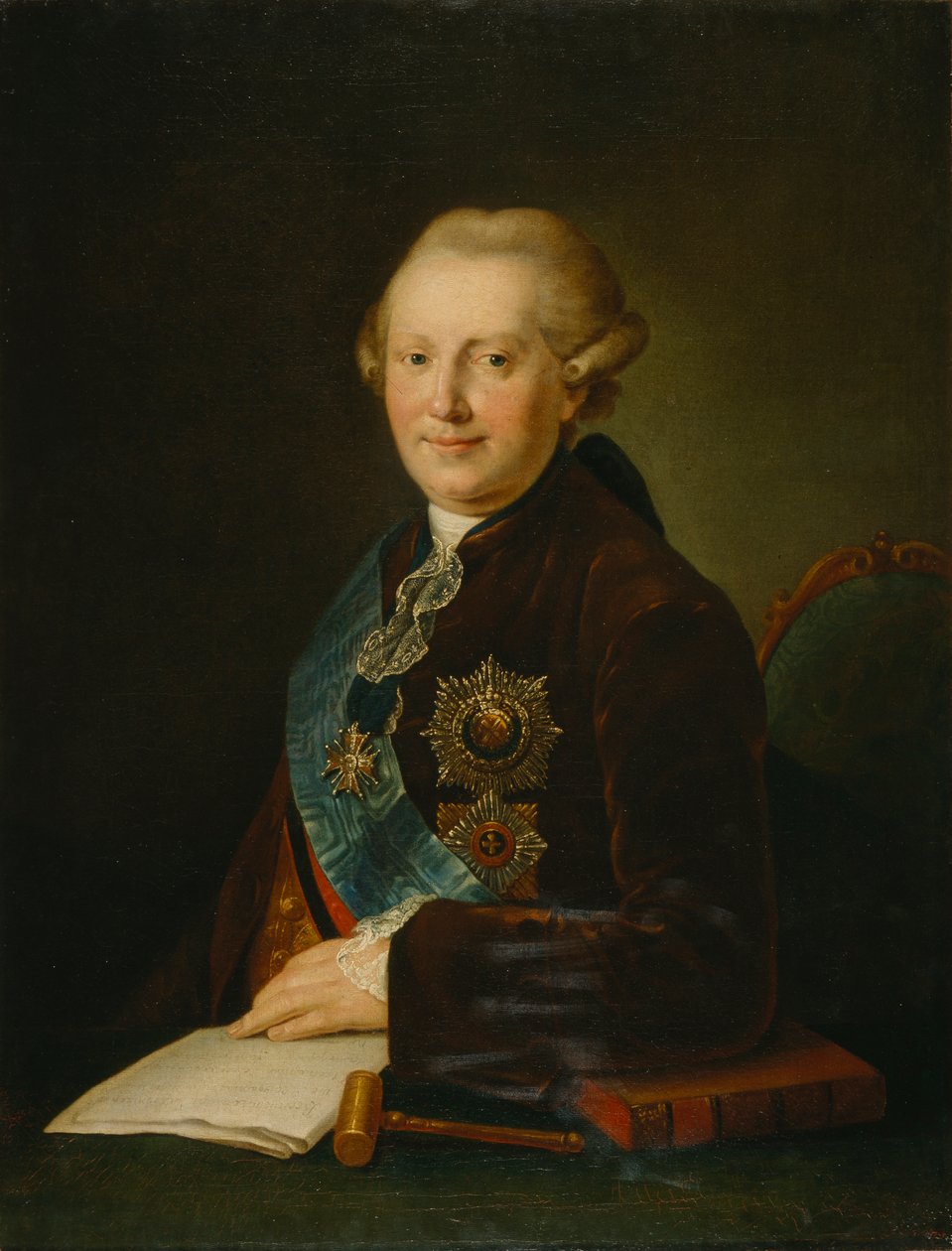 صورة للأمير الكسندر أليكسييفيتش فيازيمسكي 1727-1793 ، 1780 بواسطة ليونتي سيميونوفيتش ميروبولسكي