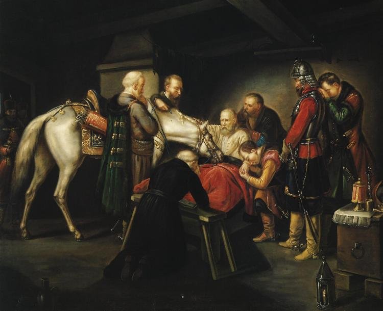 Der Tod des Czarniecki. وفاة Czarniecki. الإنجليزية: وفاة Czarniecki. بواسطة ليوبولد لوفلر