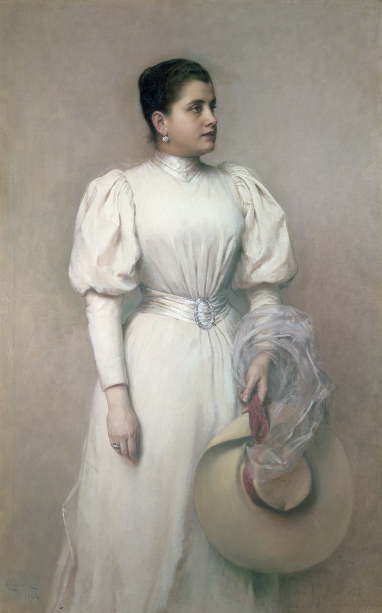 ماري رينارد ، مغنية الأوبرا مع أوبرا هوف وزوجة كينسكي ، 1893 بواسطة ليوبولد هوروفيتز