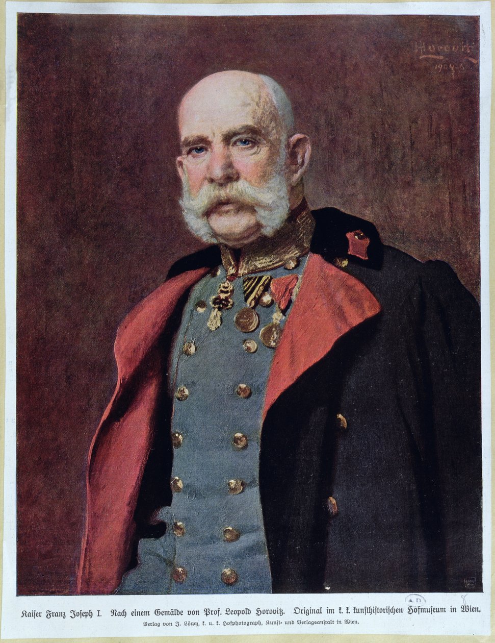 صورة القيصر فرانز جوزيف الأول (1830-1916) 1904-5 بواسطة ليوبولد هوروفيتز
