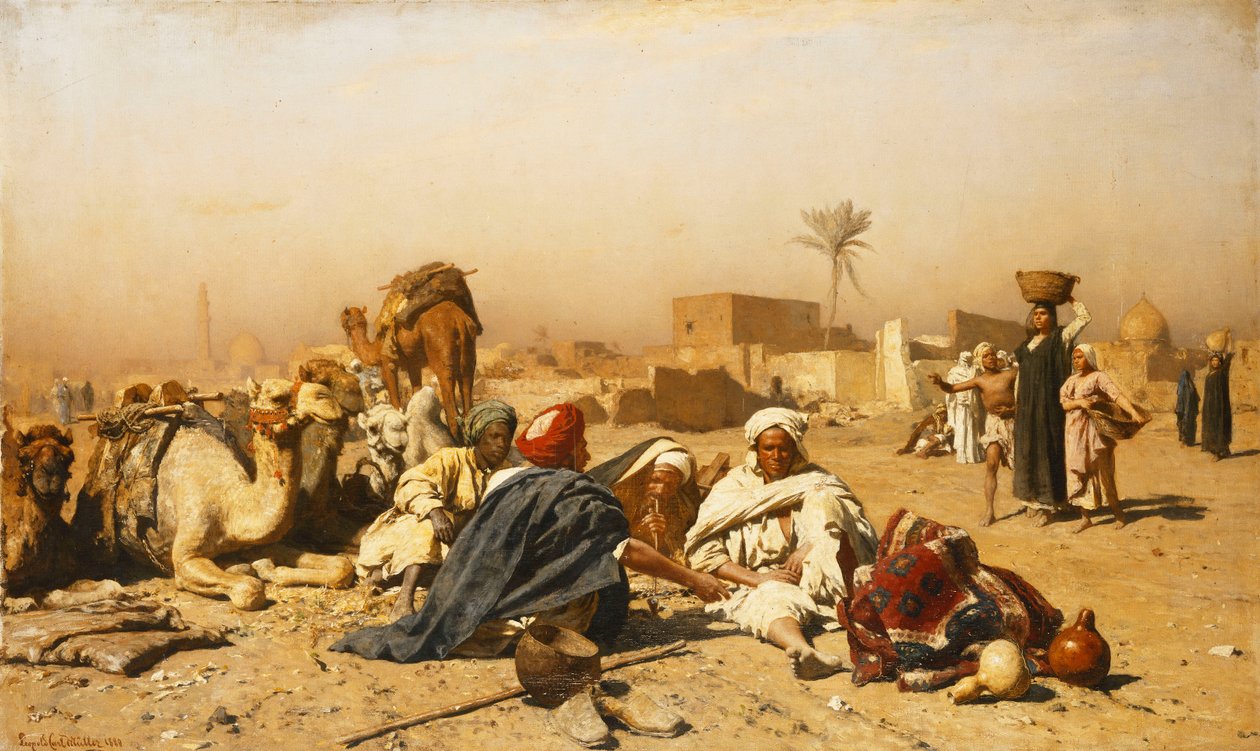 مخيم عربي ، 1880 بواسطة ليوبولد كارل مولر