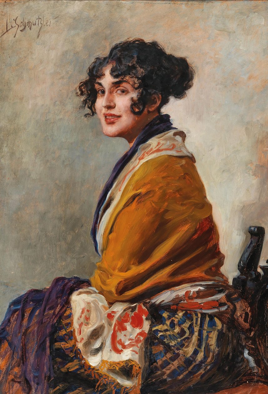 صورة للممثلة ليلي ماربرج 1876-1962. بواسطة ليوبولد ديرتلر