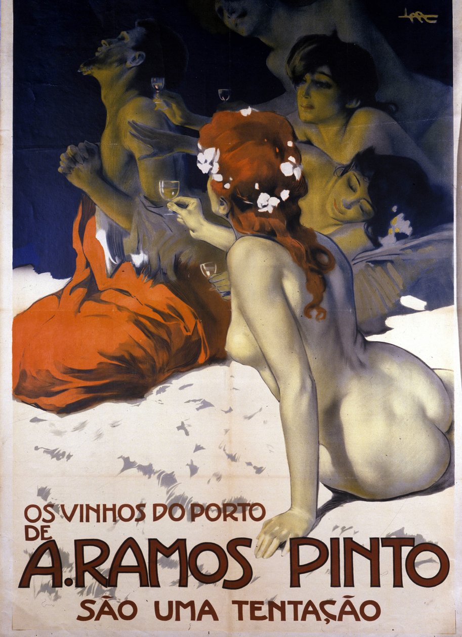 الإعلان عن النبيذ البرتغالي. ملصق ليوبولدو ميتليكوفيتز ، كاليفورنيا. 1915. بواسطة ليوبولدو ميتليكوفيتز