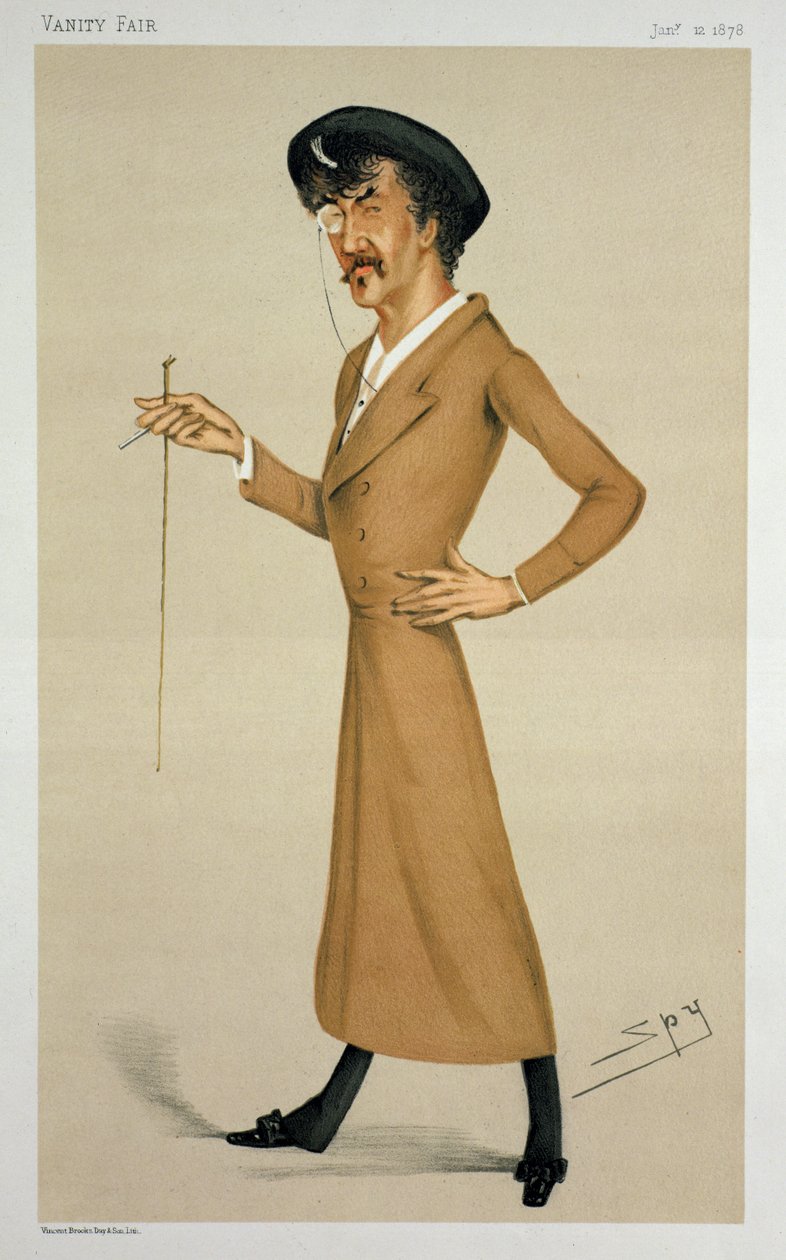 "سيمفونية" ، كارتون من السير جيمس أبوت ماكنيل ويسلر (1834-1903) من "فانيتي فير" ، 12 يناير 1878 بواسطة ليزلي ماثيو وارد