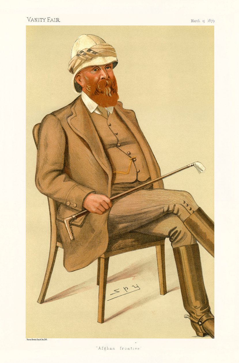 اللواء السير بيتر ستارك لومسدن - صورة يجلس بواسطة ليزلي ماثيو (1851-1922) وارد