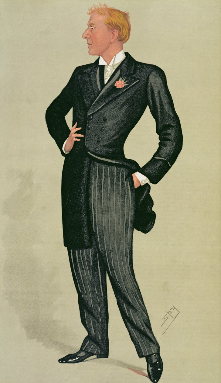 السيد Herbert Beerbohm Tree (1852-1917) ، رسم كاريكاتوري "تجسس" من Vanity Fair ، 12 يوليو 1890 بواسطة ليزلي ماثيو وارد