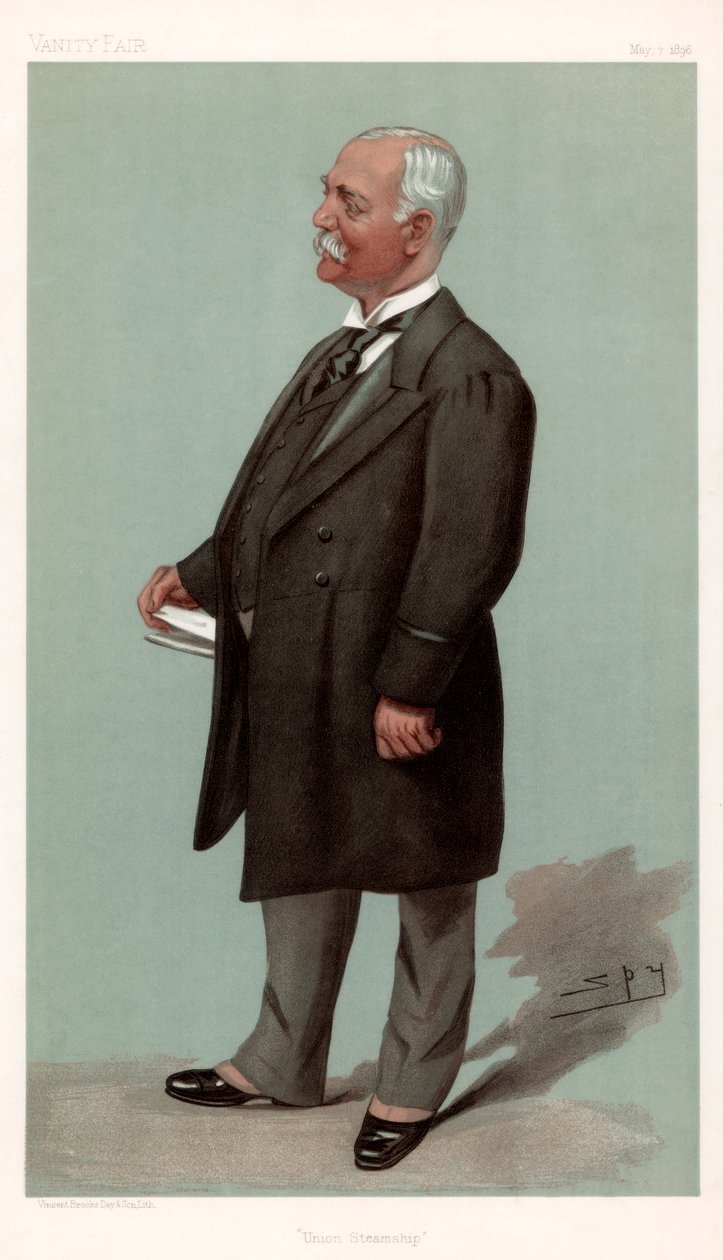 يونيون ستيمشيب السير فرانسيس هنري إيفانز ، رجل أعمال وسياسي بريطاني ، 1896. بواسطة ليزلي ماثيو وارد