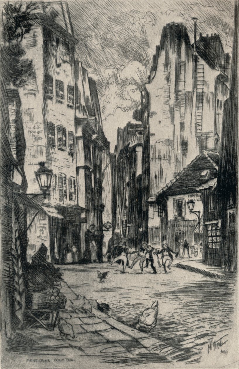 "Rue de l'Ecole-Polytechnique" ، ١٩١٥ بواسطة ليستر جورج هورنبي