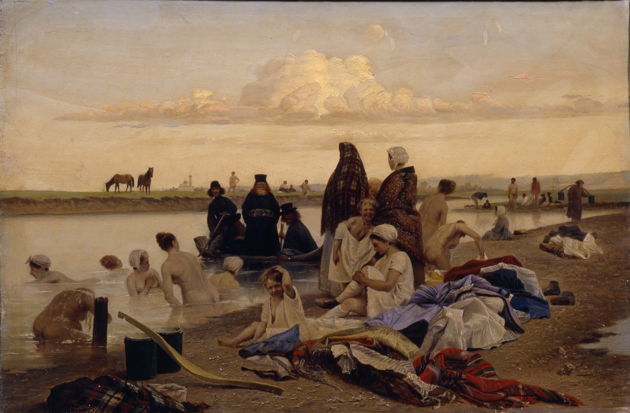 الرهبان. تقطعت بهم السبل ، 1870s بواسطة ليف جريجوريفيتش سولوفييف