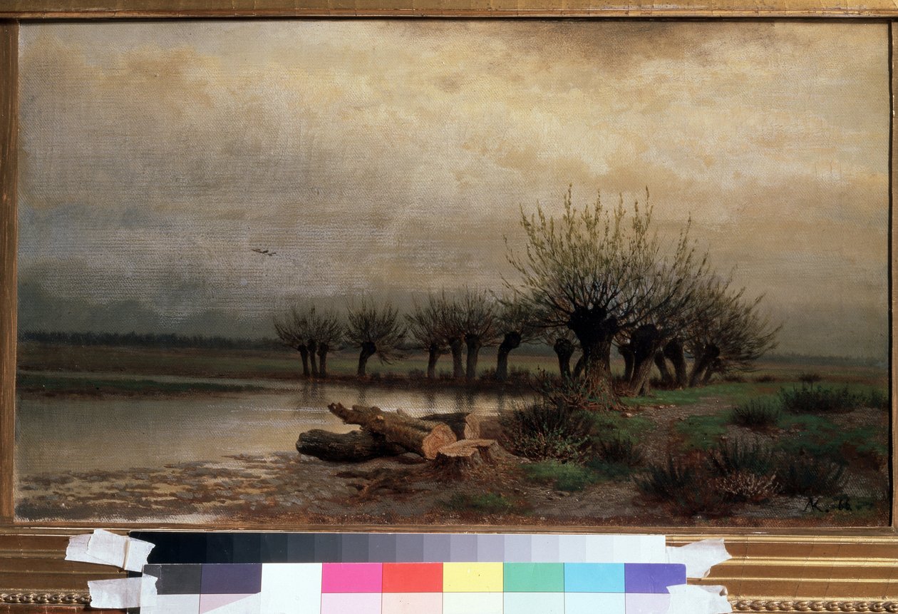 الربيع (الربيع). لوحة ليف لفوفيتش كامينيف (1833-1886) ، زيت على قماش بواسطة ليف ليفوفيتش كامينيف