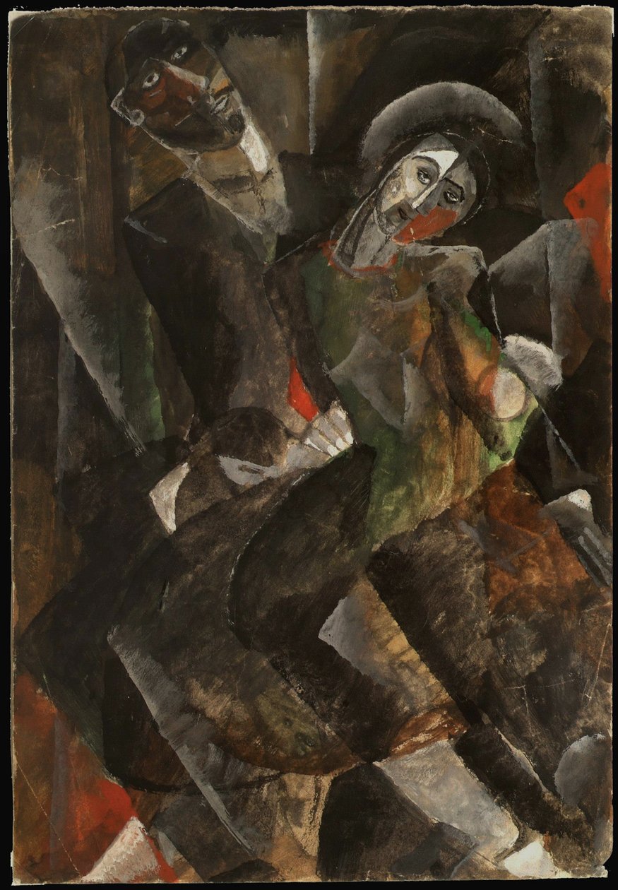 على ركبتيه ، 1920s. بواسطة ليف سولومونوفيتش جالبرين