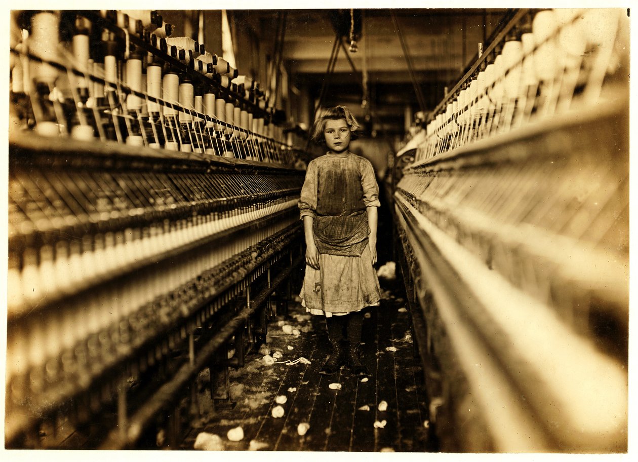 Spinner ، Globe Cotton Mill ، أوغوستا ، جورجيا ، 1909 بواسطة لويس ويكس هاين