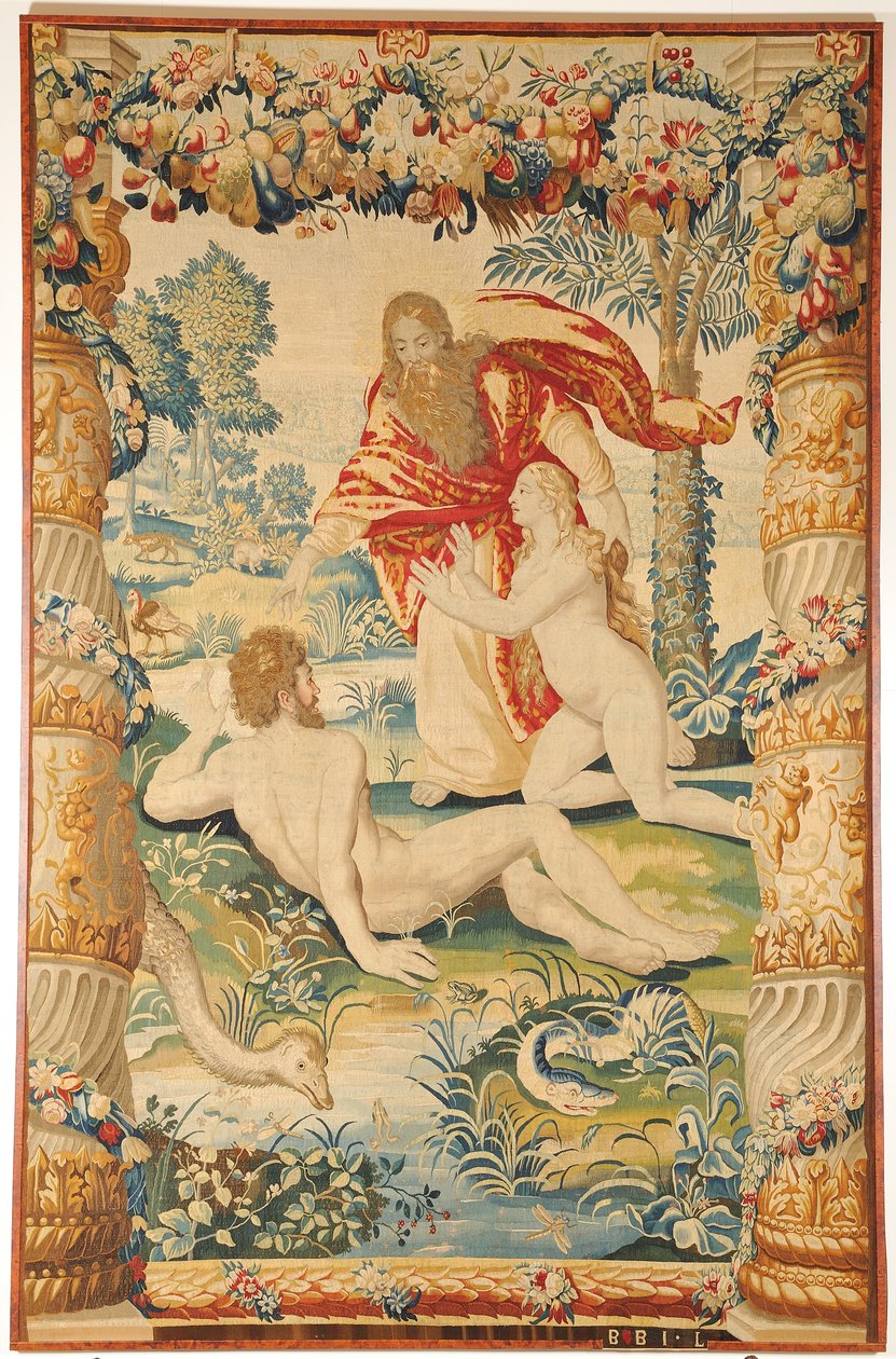 آدم وحواء نسيج ، ج. 1650-1660 بواسطة ورشة لينير