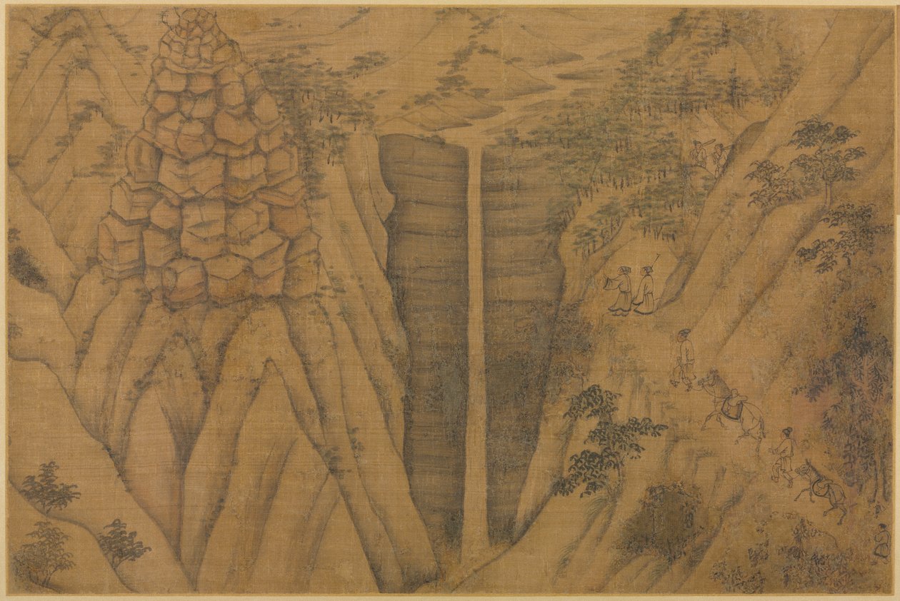 المسكن في جبال Longmian Sleeping Dragon Mountains ، من 1100 إلى 1200. بواسطة لي جونجلين