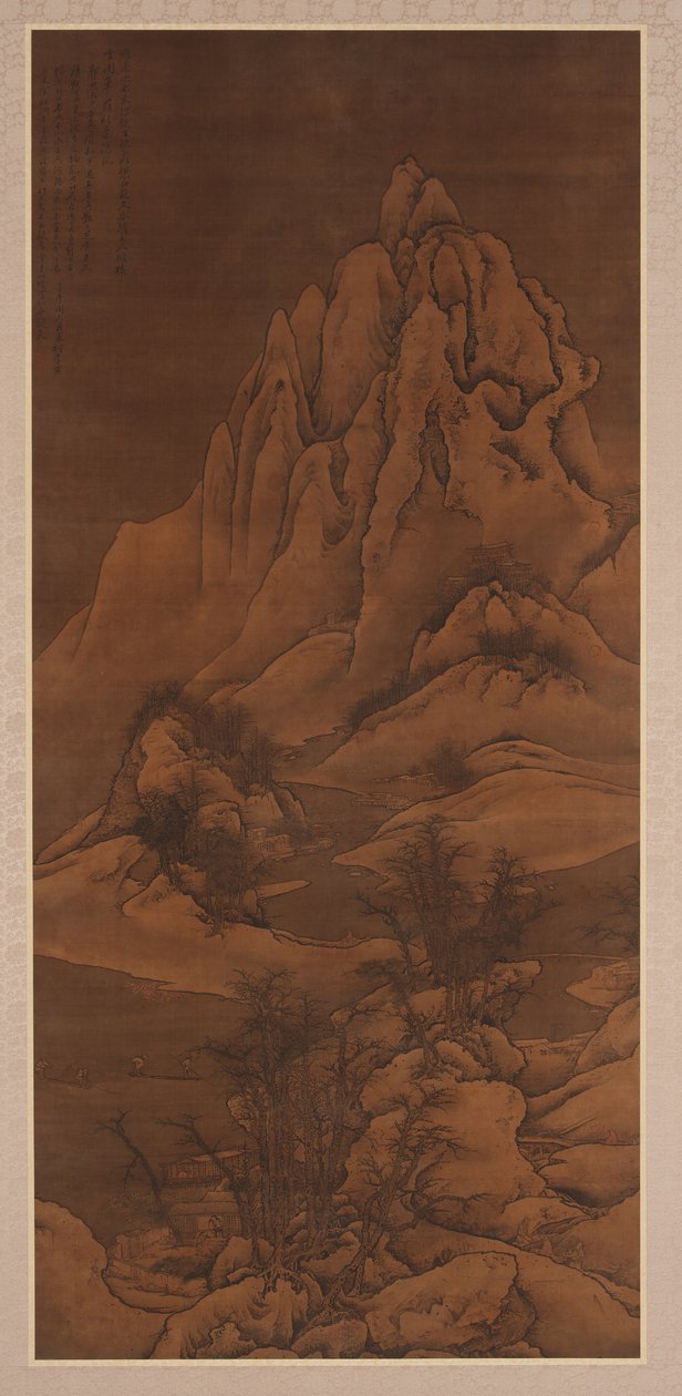 Snowscape بعد Guo Xi ، أسرة تشينغ ، 1702. بواسطة لي ين