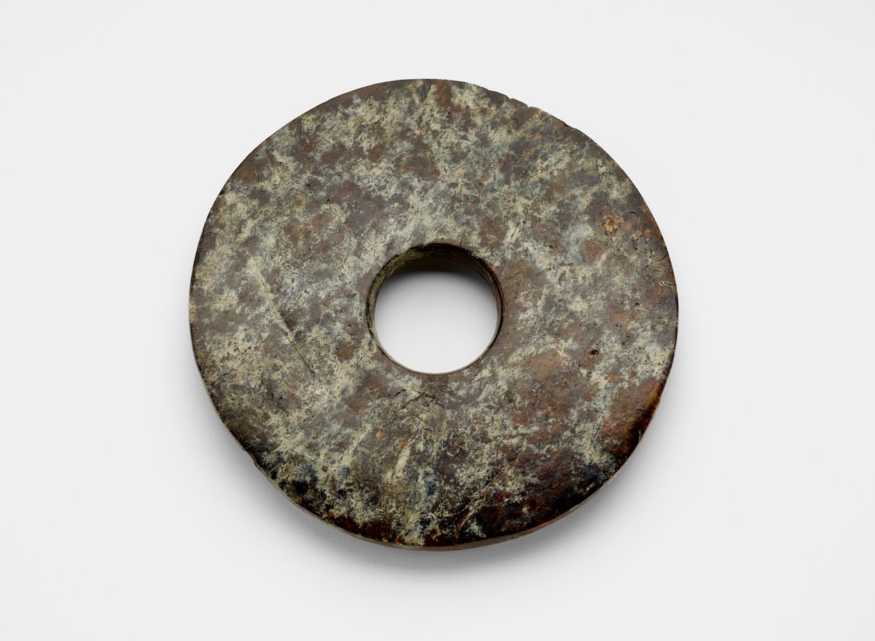 القرص ، c.3300-2250 قبل الميلاد بواسطة ثقافة Liangzhu