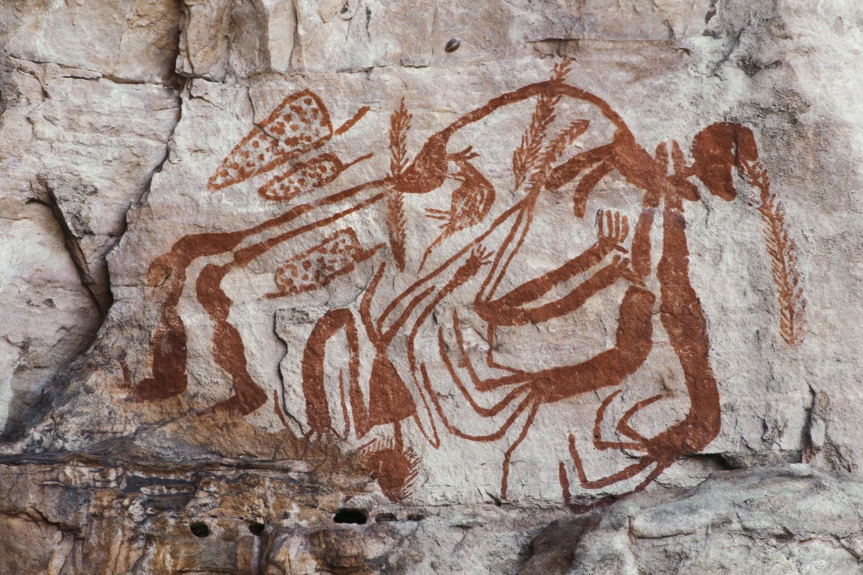 Aboriginal mythology, Burrunggui, Arnhem Land (rock painting) بواسطة غير معروف غير معروف