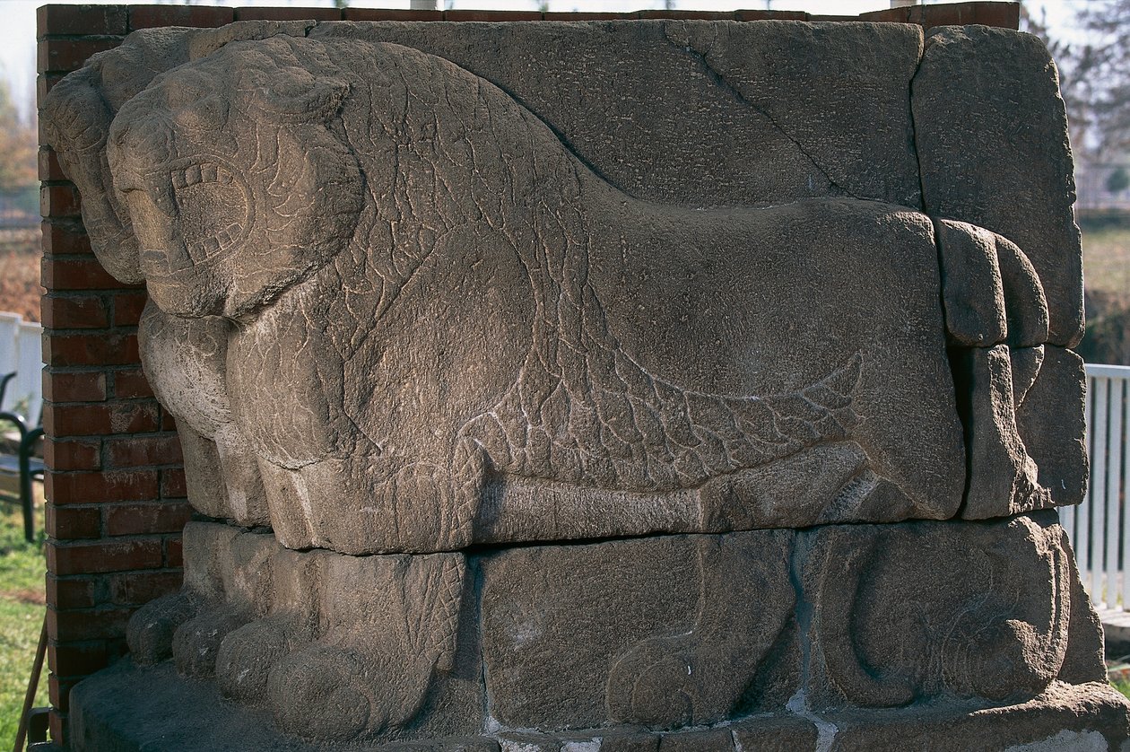 Bas-relief with lions from Kultepe (Kanesh), Cappadocia, Turkey, Hittite civilization, 3rd millennium BC بواسطة غير معروف غير معروف