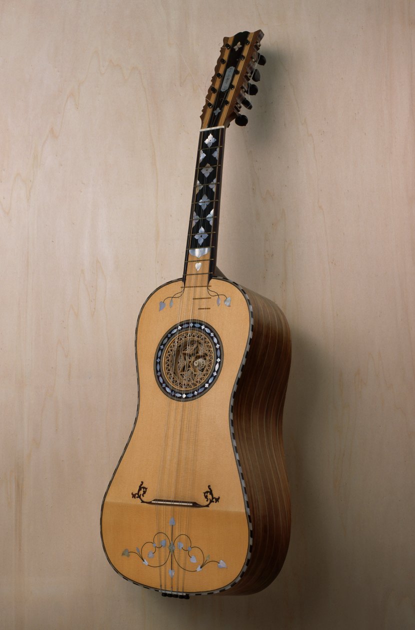 Chitarra battente (guitar), musical instrument built in the workshop of the luthier Pasquale Scala in Praiano, Campania. Italy, 20th century بواسطة غير معروف غير معروف