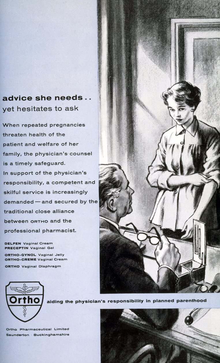 Contraceptives, Female Contraceptive advertisement: "advice she needs بواسطة غير معروف غير معروف
