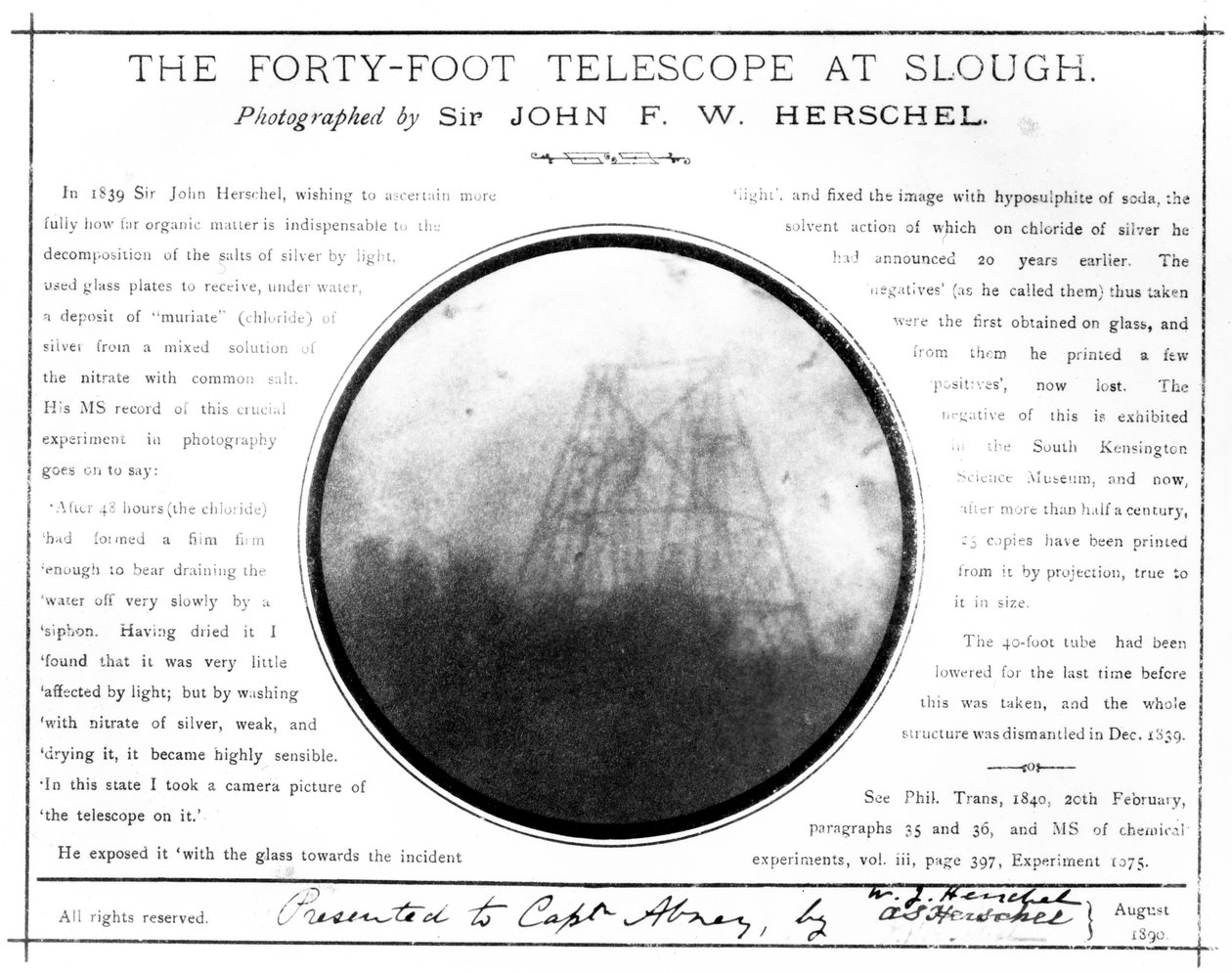 Early photograph of William Herschel