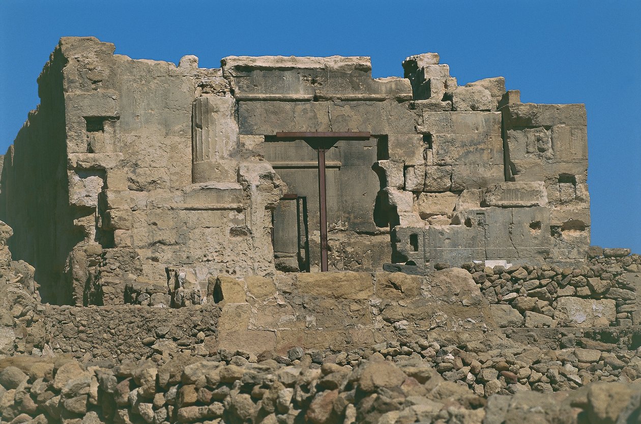 Egypt. Ancient Aghurmi at Siwa (Siwah) Oasis. Temple of the Oracle or temple of Amon. 26th Dynasty, 664-525 BC بواسطة غير معروف غير معروف