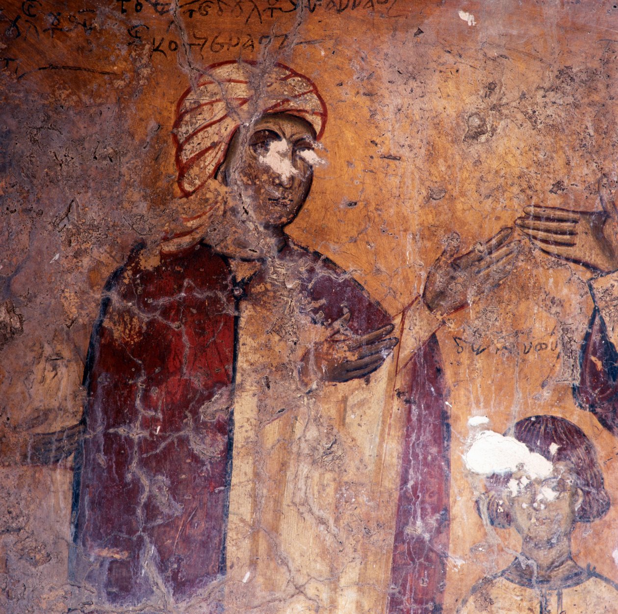 Fresco in church in Kandanos, Crete, Greece (photo) بواسطة غير معروف غير معروف
