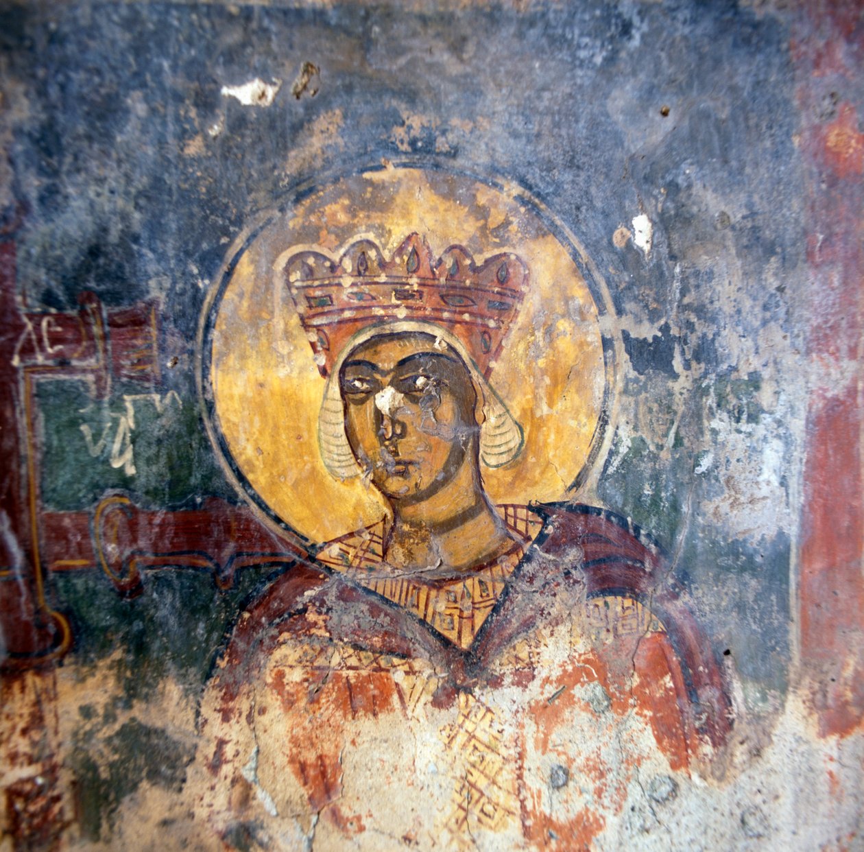 Fresco in the Byzantine Church of Agios Georgios بواسطة غير معروف غير معروف