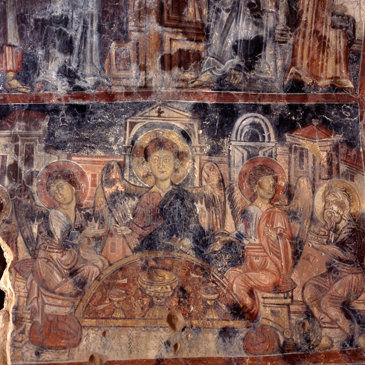 Fresco in the Byzantine Church of Agios Nikolaos, Maza, Crete, Greece بواسطة غير معروف غير معروف
