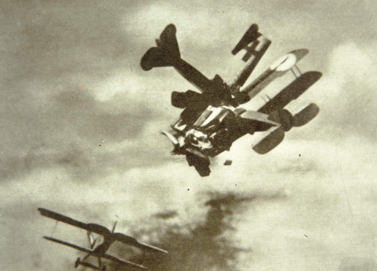 German and British aircraft collide in the air بواسطة غير معروف غير معروف