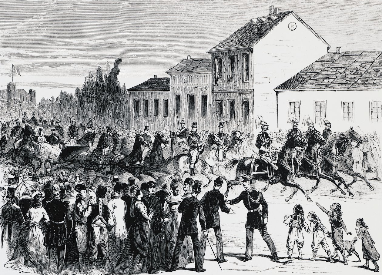 Grand Duke Michael entering Bucharest بواسطة غير معروف غير معروف