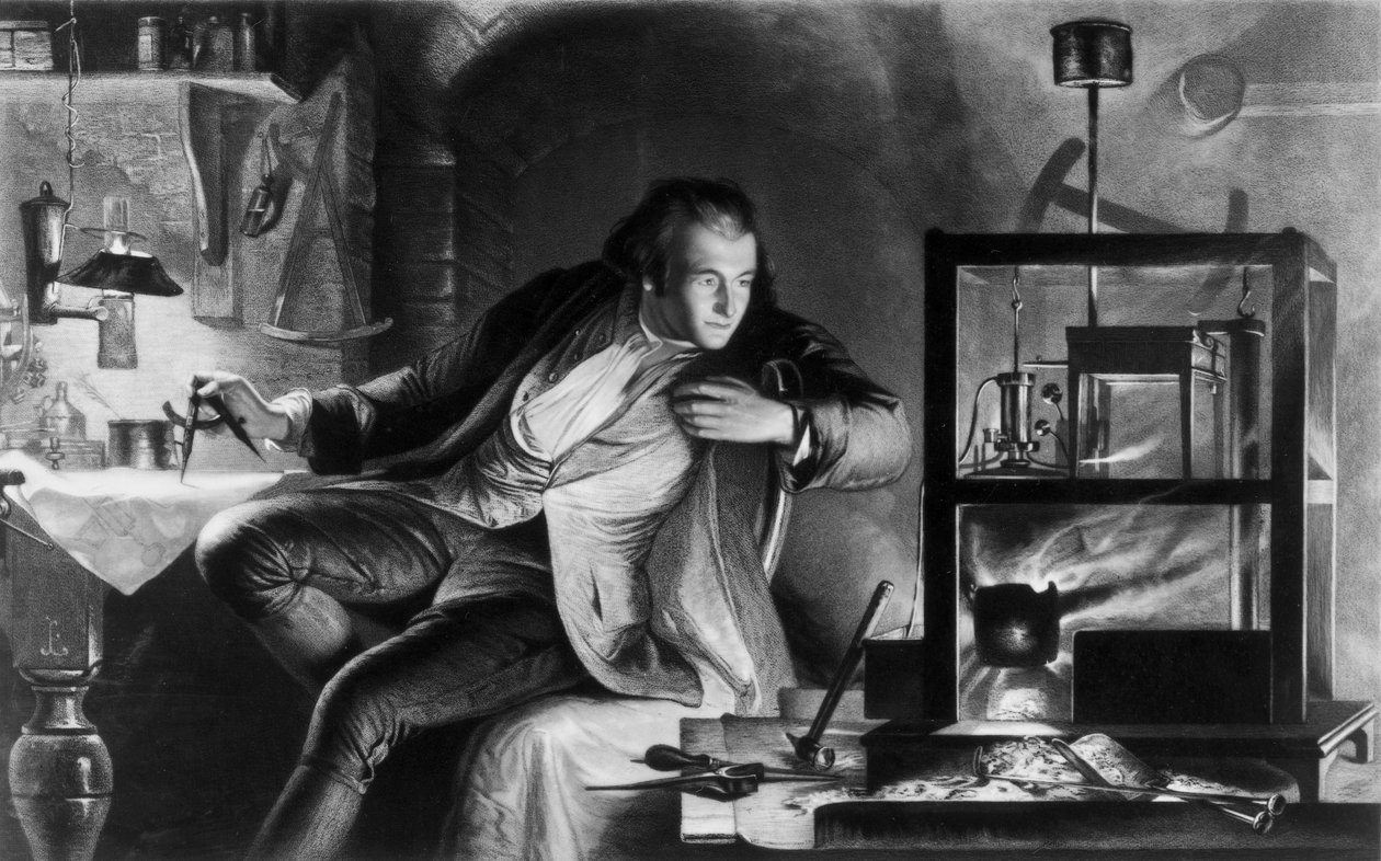 James Watt, British engineer, as a young man, c 1769 بواسطة غير معروف غير معروف
