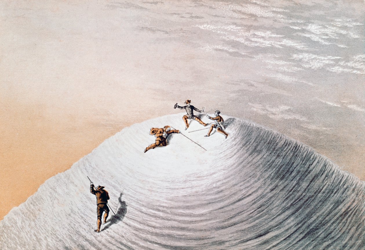 John MacGregor on the summit of Mont Blanc, illustration from Narrative of ascent to Mont Blanc, September 21 بواسطة غير معروف غير معروف