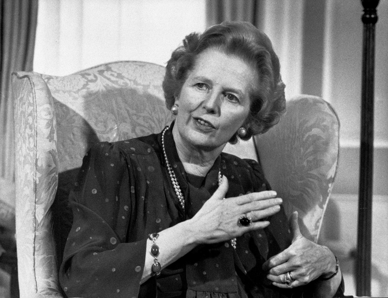 Margaret Thatcher, British politician, April 1987 بواسطة غير معروف غير معروف