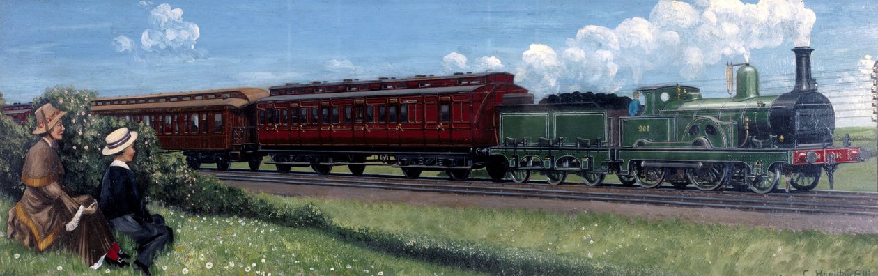 Midland Railway Express on the way to St Pancras Station, London بواسطة غير معروف غير معروف