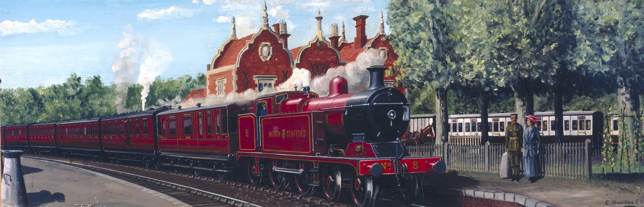 North Staffordshire Railway train entering Stone Junction بواسطة غير معروف غير معروف