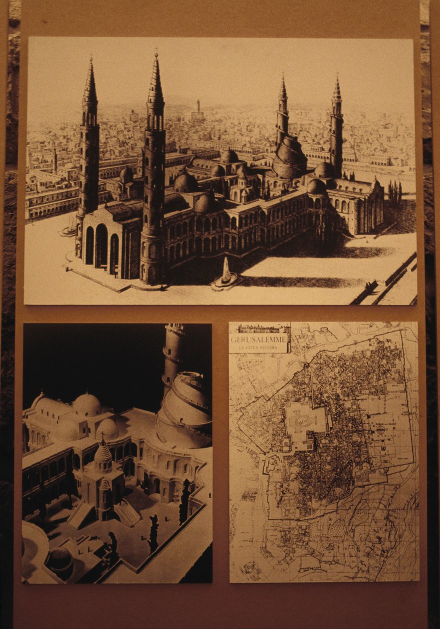 Plans and drawings of Old City of Jerusalem, Jerusalem Tower of David Museum بواسطة غير معروف غير معروف
