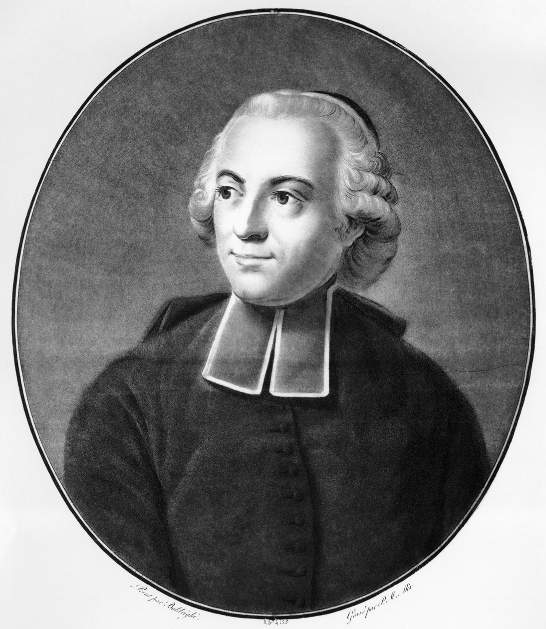 Portrait of Etienne Bonnot de Condillac (1714-1780), French economist, philosopher and epistemologist, who studied in such areas as psychology and philosophy of mind, engraving بواسطة غير معروف غير معروف