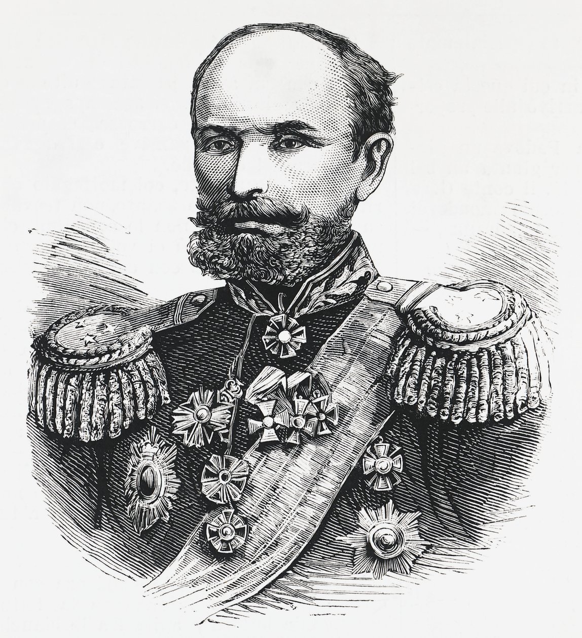 Portrait of General Oklobjio, Russian commander in the Caucasus, Russian-Turkish war بواسطة غير معروف غير معروف