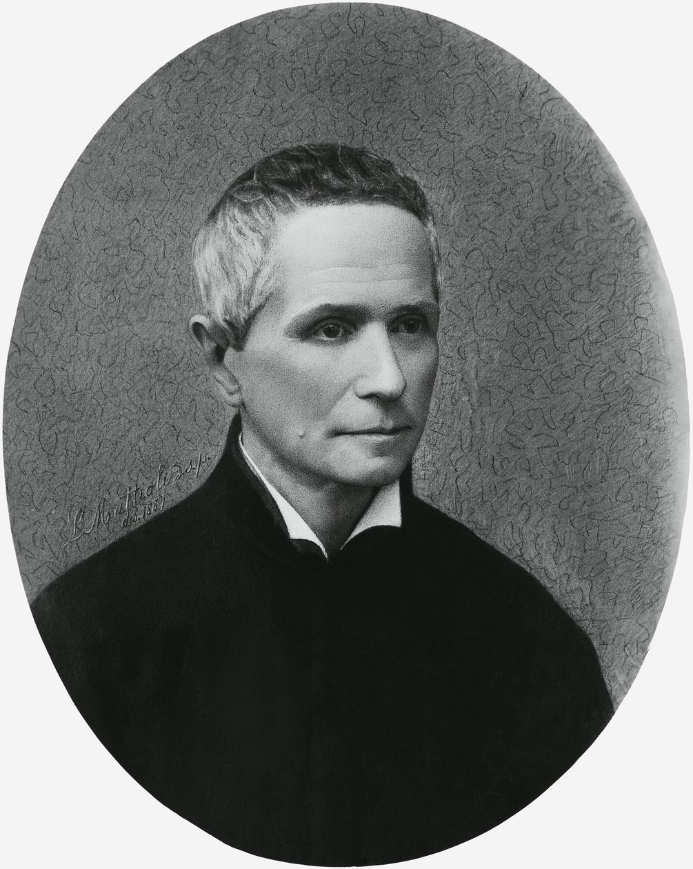 Portrait of Giulio Isdegerde Cecchi, known as father Filippo Cecchi (1822-1887), Italian physicist, meteorologist, and inventor, engraving بواسطة غير معروف غير معروف