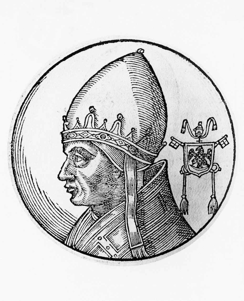 Portrait of Gregory IX (Ugolino dei Conti di Segni, circa 1170-1241) بواسطة غير معروف غير معروف