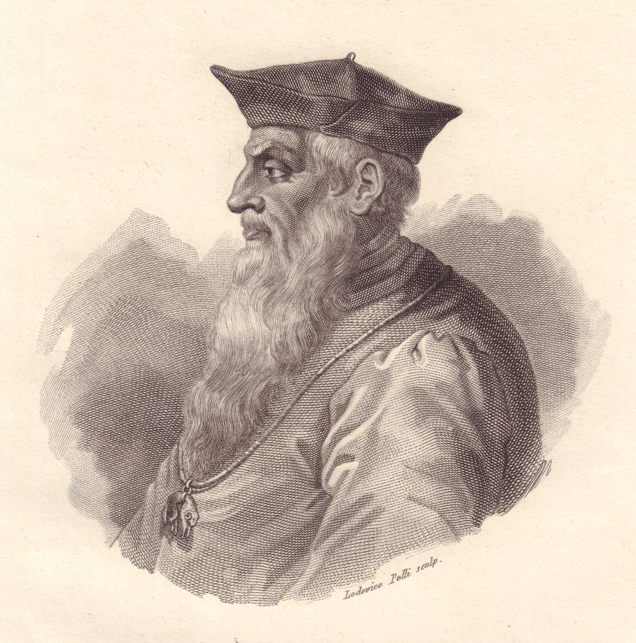 Portrait of Italian Admiral Andrea Doria (1466-1560), copper engraving by Ludovico Pelli بواسطة غير معروف غير معروف