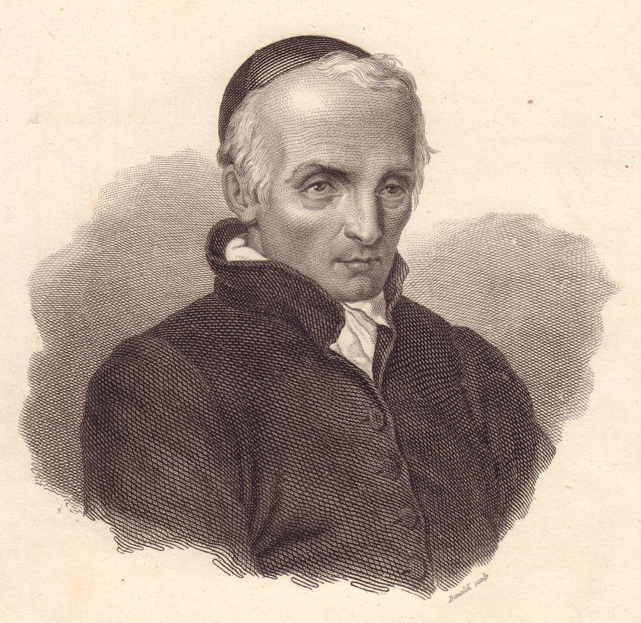 Portrait of Italian religious and theologian Ottavio Giovanni Battista Assarotti (1753-1829), copper engraving by Bonaldi بواسطة غير معروف غير معروف