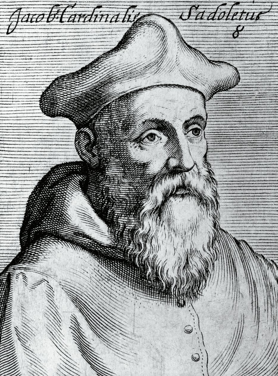 صورة جاكوبو سادوليتو (1477-1547) ، عالم إنساني إيطالي ، أسقف كاثوليكي ، وكاردينال ، نقش من أشهر وأشهر الرموز لكل فضيلة وعلم ، بقلم كلوديوس بيرنيتوس بواسطة غير معروف غير معروف