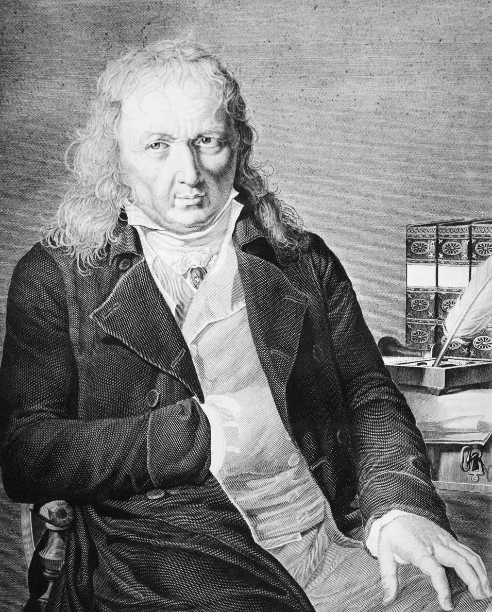 Portrait of Jacques Bernardin Henri de Saint-Pierre (1737-1814), French writer and botanist, engraving بواسطة غير معروف غير معروف